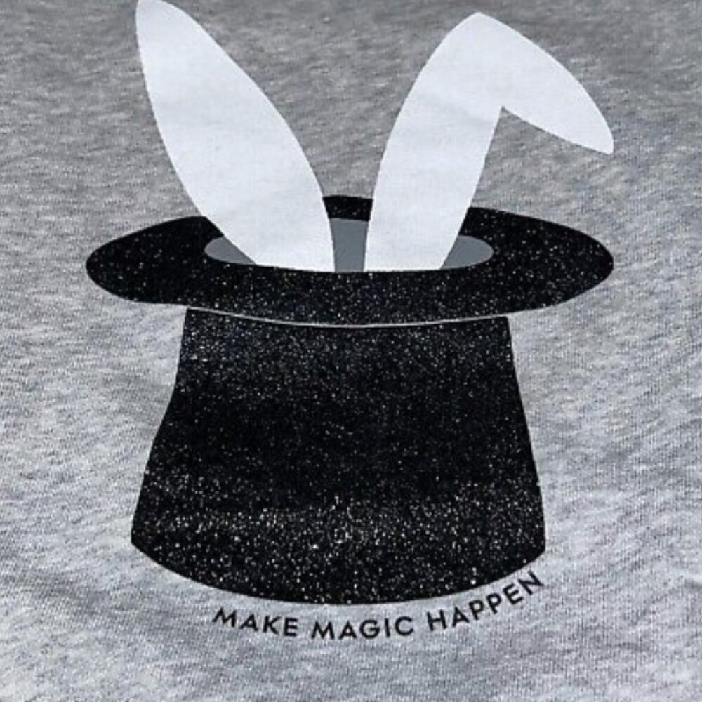 Kate Spade Broome Street Sweatshirt Magic Trick XS Cotton Long Sleeve Whimsical - Picture 9 of 9